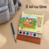 Carte de pictat cu acuarele și pensulă, 20 desene