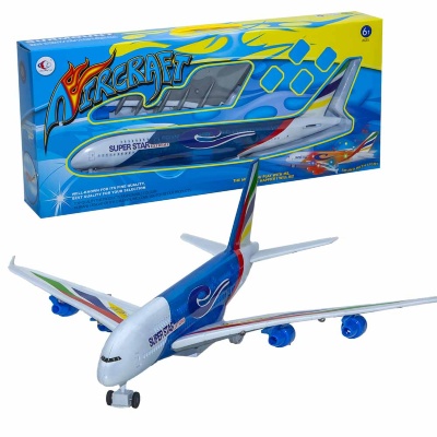 Avion Airbus, ocolește obstacole, emite lumini și sunete, 58cm | image