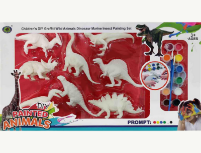 Set creativ cu 8 dinozauri de pictat | image