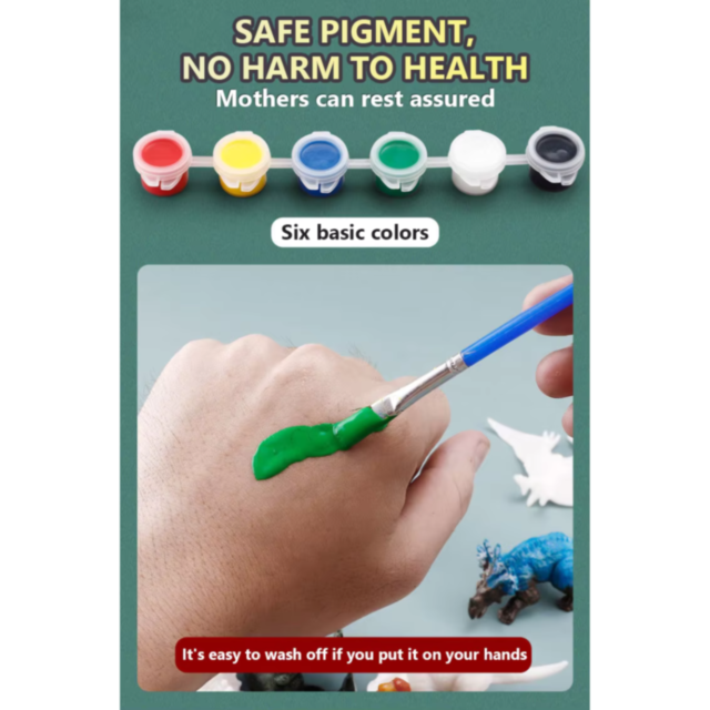 Set creativ cu 8 dinozauri de pictat