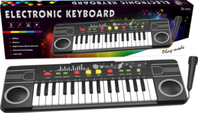 Orga Electronică cu Multiple Funcții și Microfon, 47cm | image