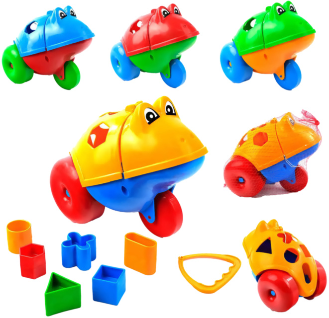 Broasca cu Figuri Geometrice și Sfoară de Tras