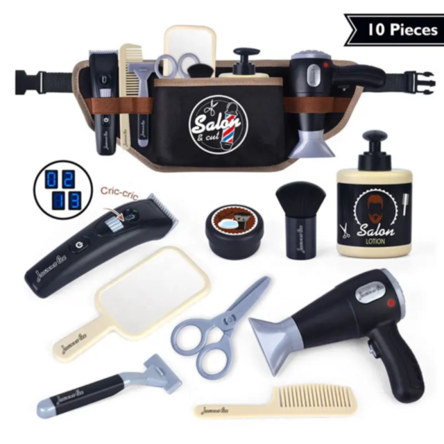 Set Coafor Profesional pentru Copii – 10 Accesorii