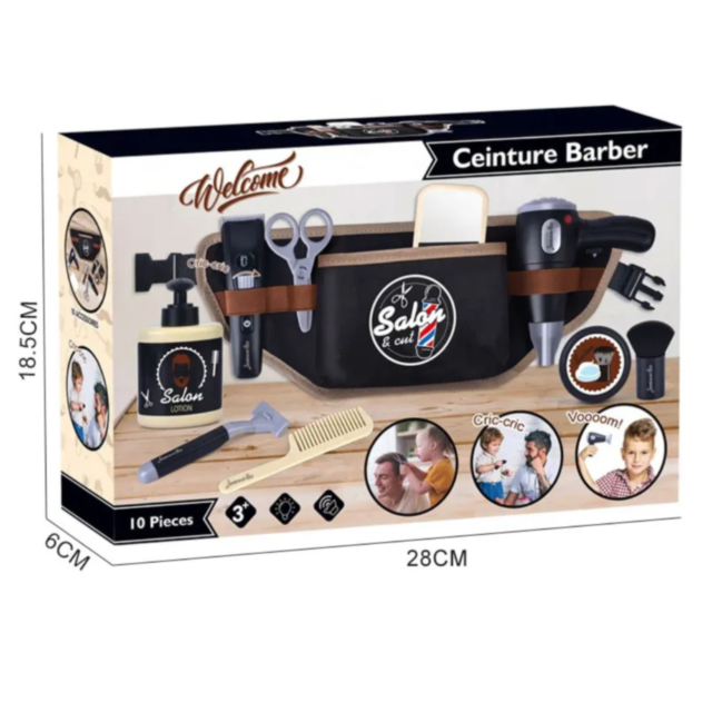 Set Coafor Profesional pentru Copii – 10 Accesorii