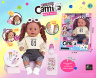 Păpușa Camilla din Vinil, cu Ochelari și Accesorii de Păr, bea apă- face pipi