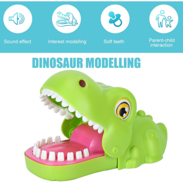 Dinozaur-Crocodil Mușcător - Joc de Reflexe Amuzant