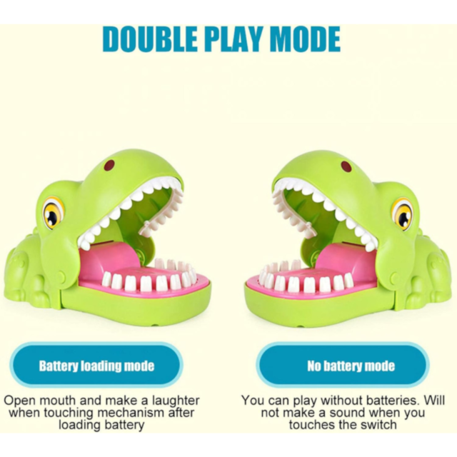 Dinozaur-Crocodil Mușcător - Joc de Reflexe Amuzant