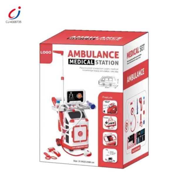 Set Ambulanță Interactivă cu Accesorii Medicale – Stație de Salvare