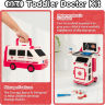 Set Ambulanță Interactivă cu Accesorii Medicale – Stație de Salvare