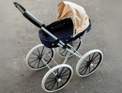 Cărucior pentru Păpuși cu Roti Mari si Design Realist  | image