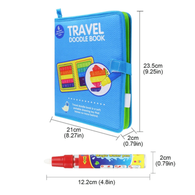 Carte Magică de Desen cu Apă cu 6 Pagini