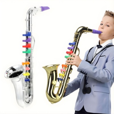 Saxofon de Jucărie pentru Copii cu Taste Colorate (culoare aleatorie) | image