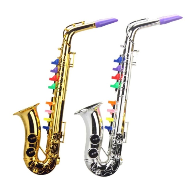 Saxofon de Jucărie pentru Copii cu Taste Colorate (culoare aleatorie)