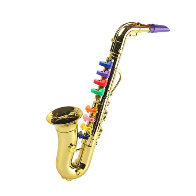 Saxofon de Jucărie pentru Copii cu Taste Colorate (culoare aleatorie)