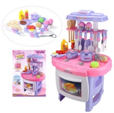 Mega Bucătărie Interactivă cu Aragaz, Cuptor, Tacâmuri, Produse Alimentare | image