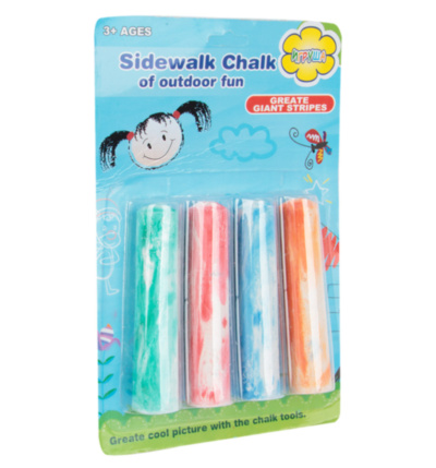 Creta Colorată Groasă pentru Asfalt 4buc. | image