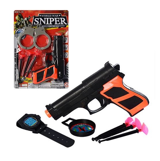 Pistol cu 3 Ventuze și Catușe 