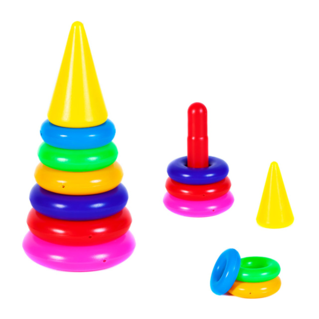 Piramida Multicoloră, 25cm