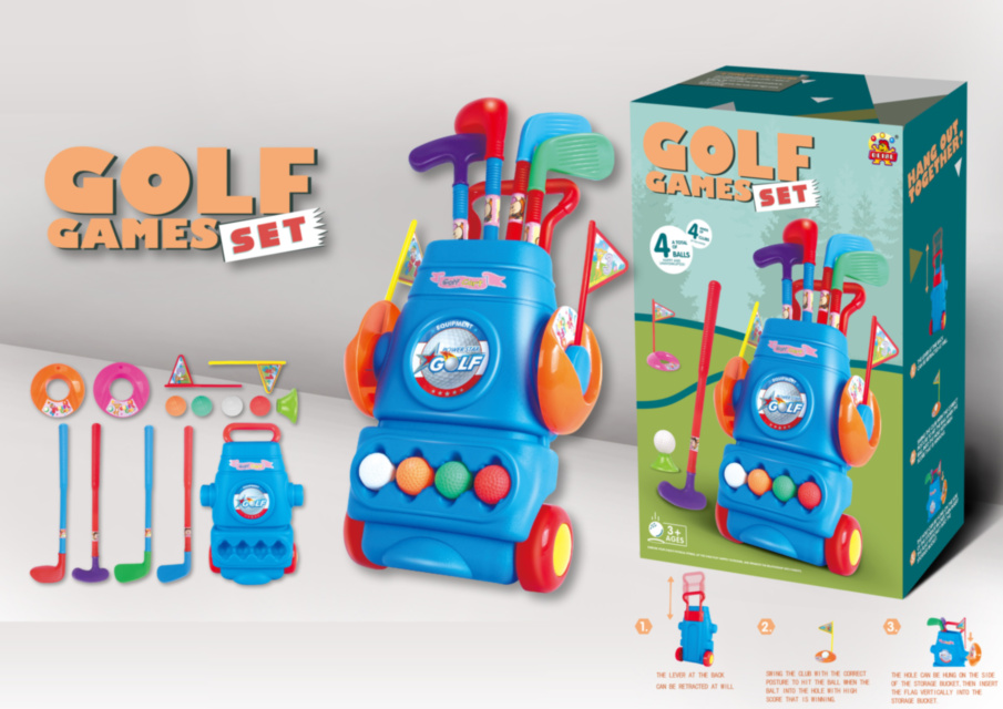 Set Golf cu Crose, Mingi și Accesorii, 14 piese