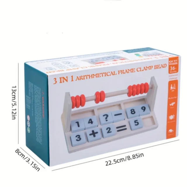 Set Montessori de Matematică - Abac, Numere și Activități de Calcul