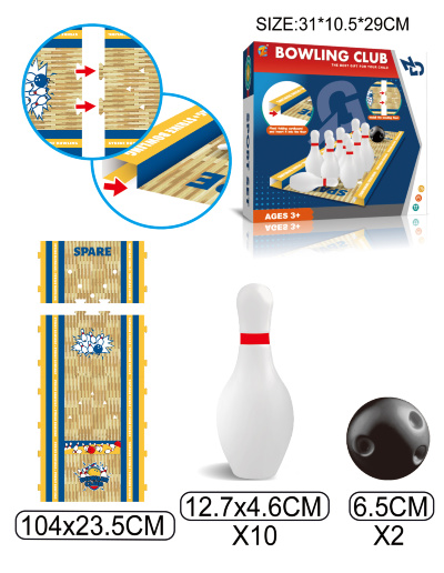 Set de Bowling pentru Copii – Joc Interactiv cu Piste și Popice | image