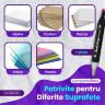 Set Markere cu 120 Culori Vibrante – Perfect pentru Artă și Design