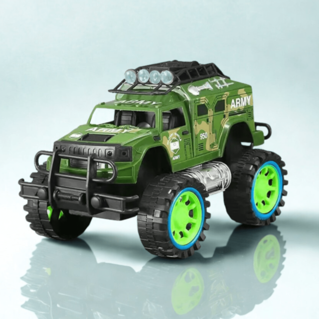 Jeep Militar de Fricțiune cu Roți Mari Off-Road