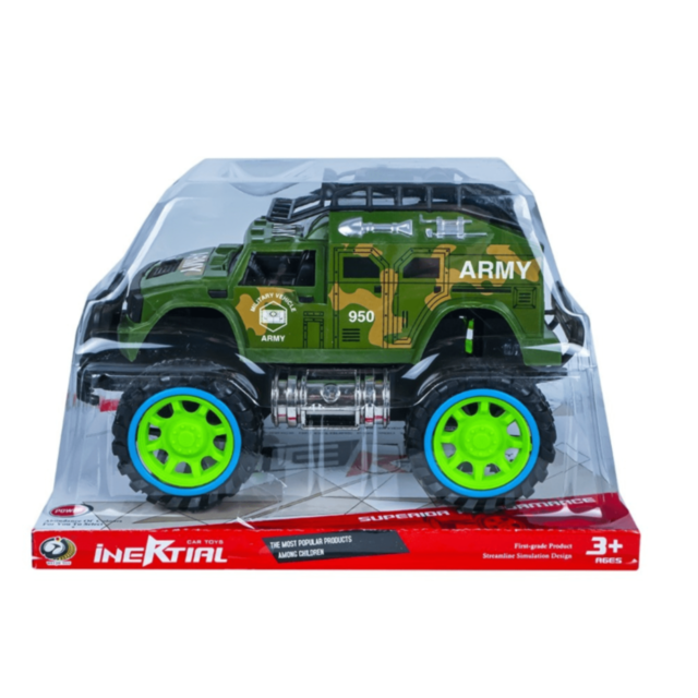 Jeep Militar de Fricțiune cu Roți Mari Off-Road