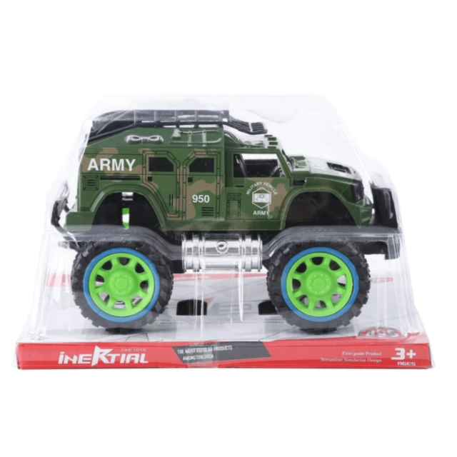 Jeep Militar de Fricțiune cu Roți Mari Off-Road