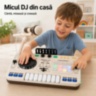 Mixer DJ muzical pentru copii cu microfon și lumini
