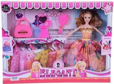 Barbie cu 8 Ținute, Gentuță și Oglindă | image