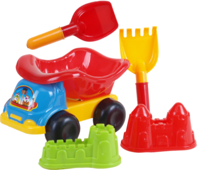Camion cu 4 Accesorii de Nisip, 19cm | image