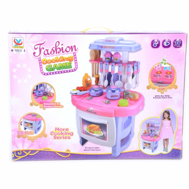 Mega Bucătărie Interactivă cu Aragaz, Cuptor, Tacâmuri, Produse Alimentare  