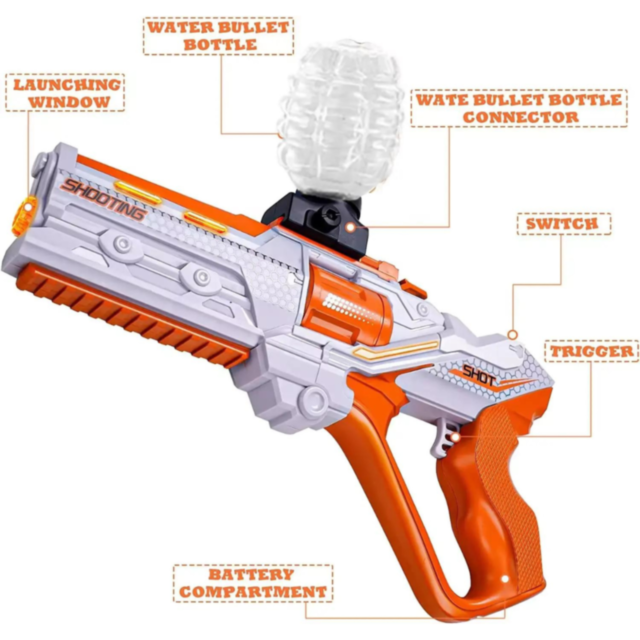 Blaster cu Bile de Apă și Darts - Set Complet de Bătălie