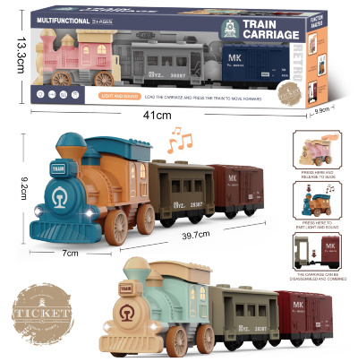 Tren cu Funcții Multiple - Sunet, Lumină și Vagoane Detasabile | image
