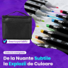 Set de Markere cu 168 Culori Vibrante – Ideal pentru Desen și Ilustrații