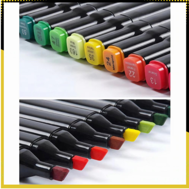 Set de Markere cu 168 Culori Vibrante – Ideal pentru Desen și Ilustrații