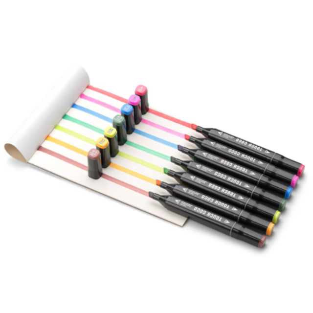 Set de Markere cu 168 Culori Vibrante – Ideal pentru Desen și Ilustrații