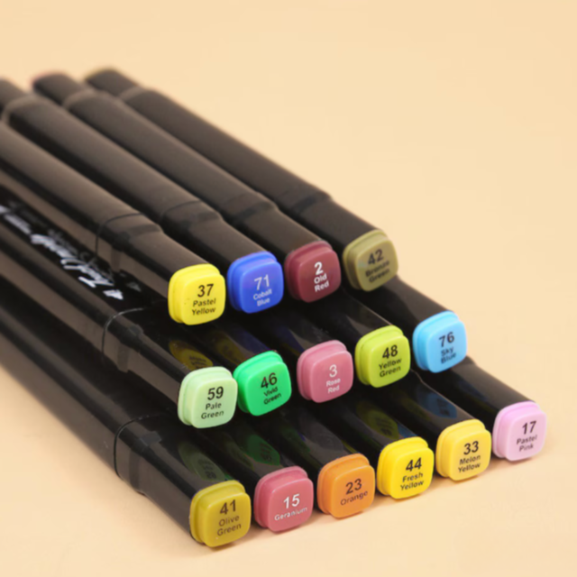 Set de Markere cu 168 Culori Vibrante – Ideal pentru Desen și Ilustrații