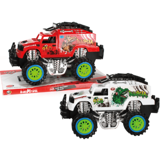Monster Truck Inerțial Dino cu Roți Mari Off-Road (culoare aleatorie)