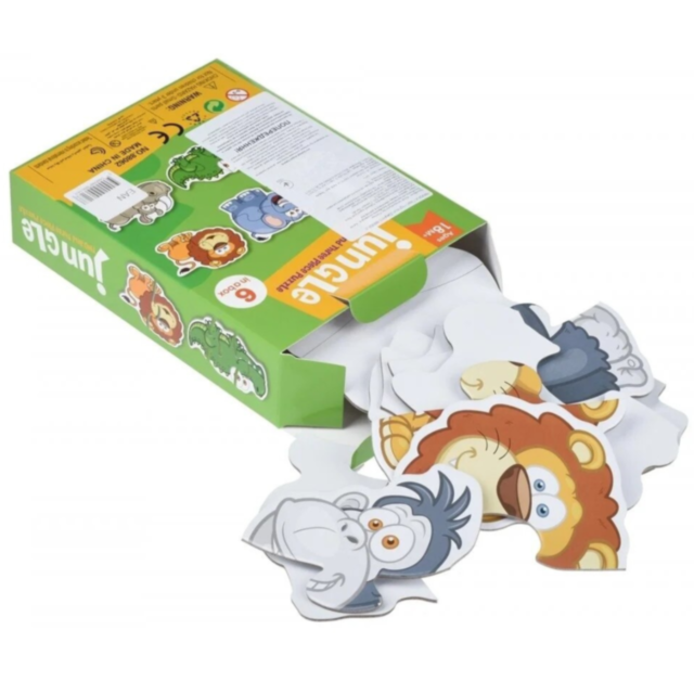 Puzzle Animale Junglă 6 în 1 pentru Copii