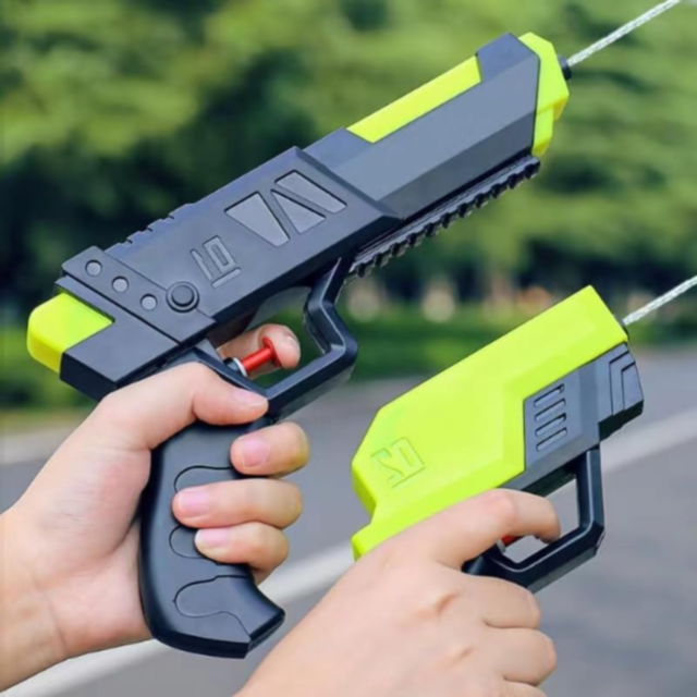 Pistol cu Apă 2 în 1 pentru Copii și Familie | Jet Lung de Apă 10 Metri 