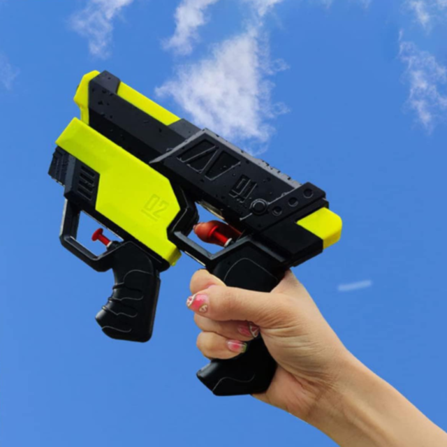 Pistol cu Apă 2 în 1 pentru Copii și Familie | Jet Lung de Apă 10 Metri 