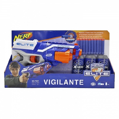 Pistol Blaster Nerf cu 10 Proiectile și 3 Conserve Țintă | image