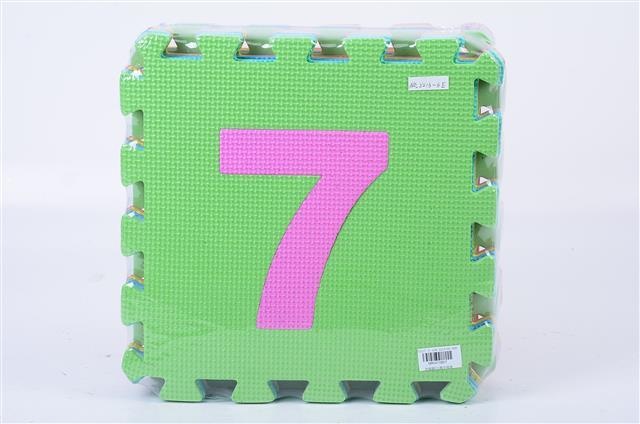 Covoraș Puzzle din Burete cu Cifre, 10 Plăci, 60 X 150 cm