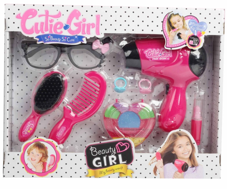 Set Uscator de Păr Electric cu Pieptene și Farduri