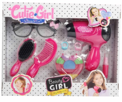 Set Uscator de Păr Electric cu Pieptene și Farduri | image