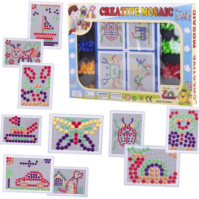 Mozaic cu Pioneze Colorate 