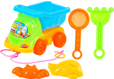 Mini Camion cu 4 Accesorii de Nisip, 15cm | image