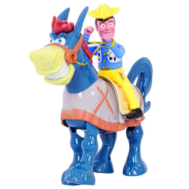 Cowboy pe Măgar Electric cu Sunete și Mișcare - Aventură Animată